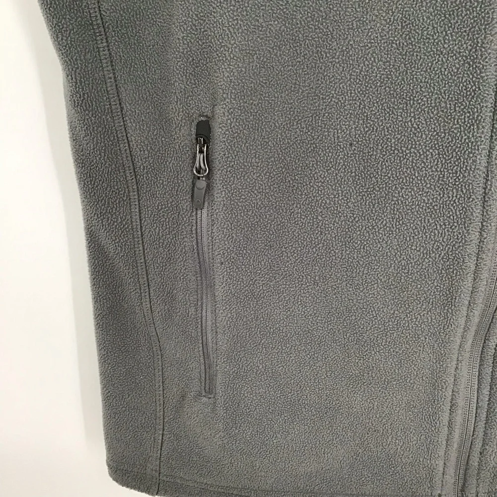 Marmot Men’s Polartec Fleece Full Zip-Up Vest W/Zip Pockets Charcoal Size Medium